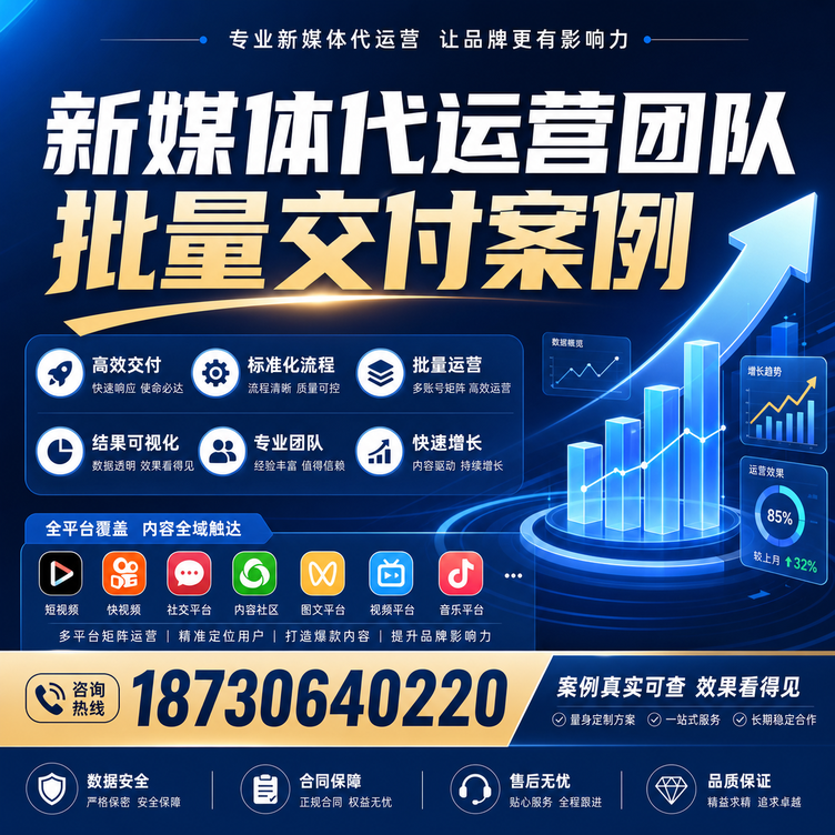 锦州代运营公司多客户账号批量高效交付案例